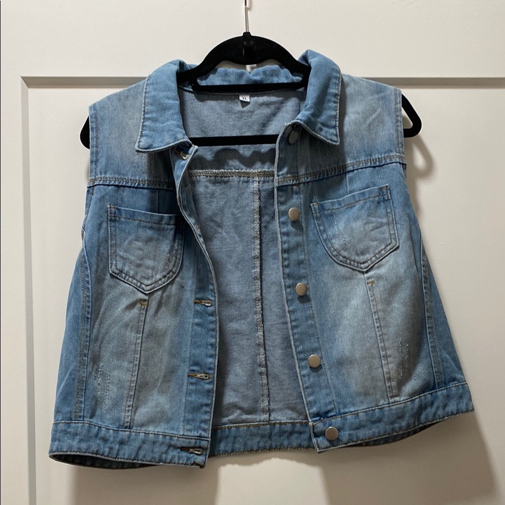 Blue Denim Vest